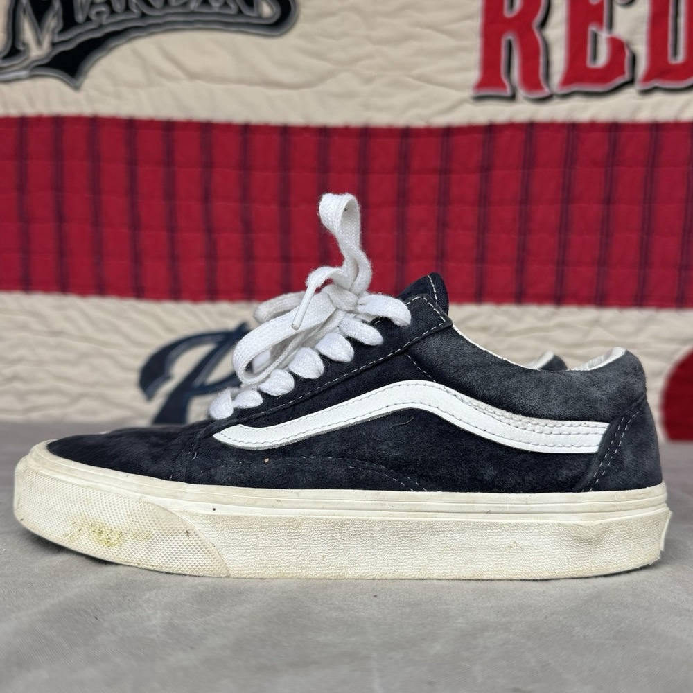 Size M3.5/W5 - Vans Off The Wall Old Skool Sneakers Skate Shoes Suede Black